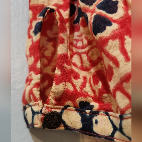 Women's Lucky Brand Floral Boho Long Sleeve Blouse, Size L - Picture 13 of 13